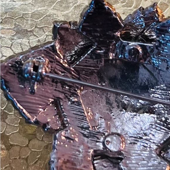 Vintage silverplated Pave set rhinestone dimensional Leaf brooch NWT.nice!! - Picture 5 of 8